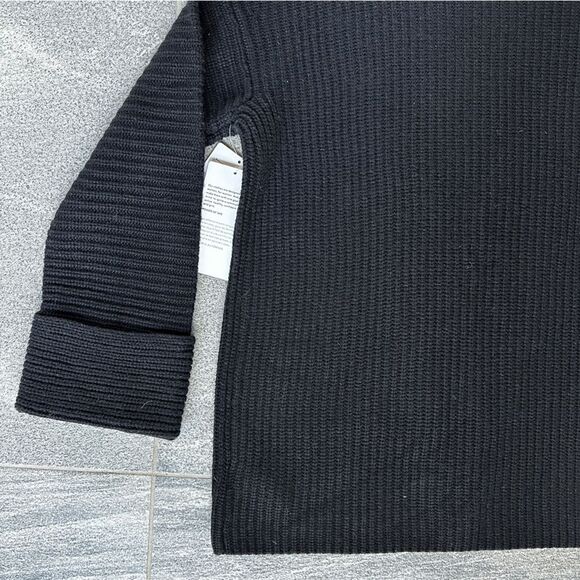 NWT Athleta Azalea Merino Wool Cashmere Oversized Sweater in Black XXS - Picture 12 of 16